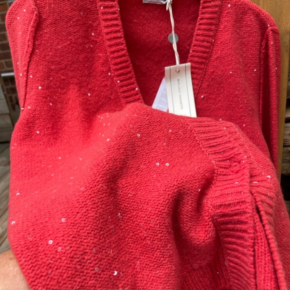 NWT Bruno Manetti Sequined Cardigan Sz. 44 Italian - Picture 3 of 16